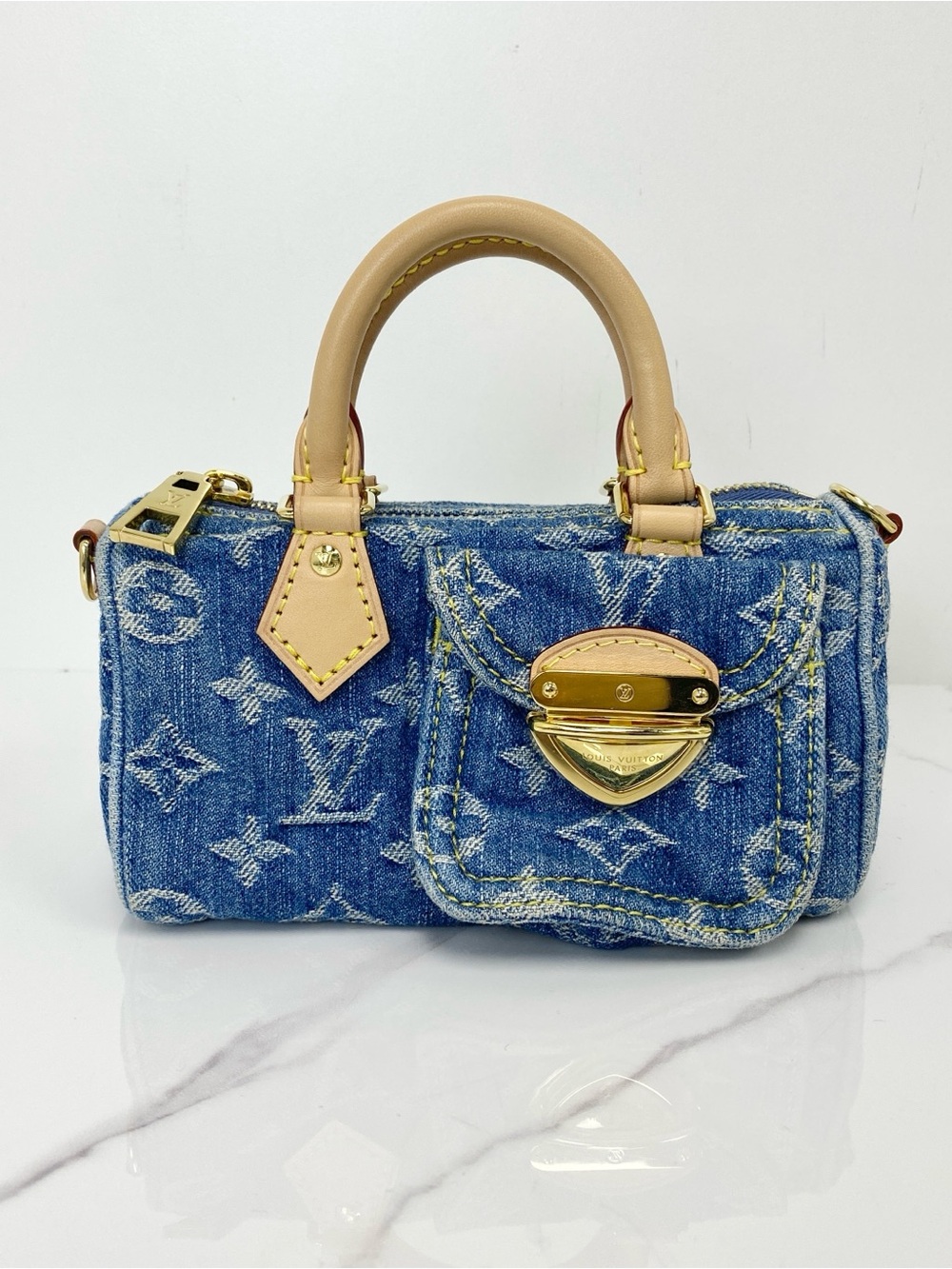 Louis Vuitton Monogram Denim Nano Speedy